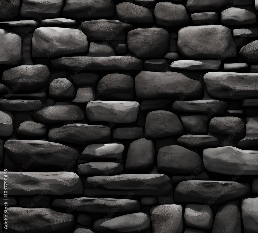 Processed collage of old medieval stone wall texture in daylight. Background for banner, backdrop or texture laying.generative ai Processed collage of old medieval stone wall texture in daylight. Background for banner, backdrop or texture laying.generative ai