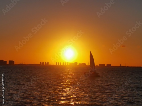 Atardecer en el caribe