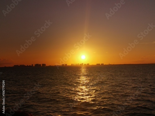 Atardecer en el caribe