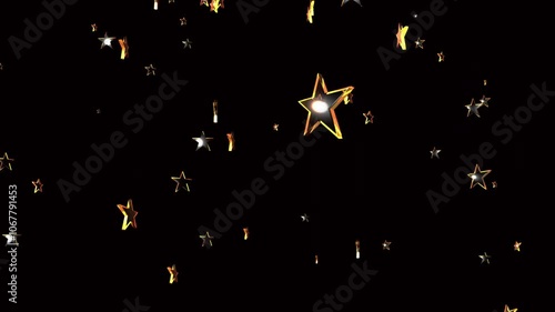 Wallpaper Mural A dark background filled with shimmering stars, creating a whimsical and enchanting atmosphere. Torontodigital.ca