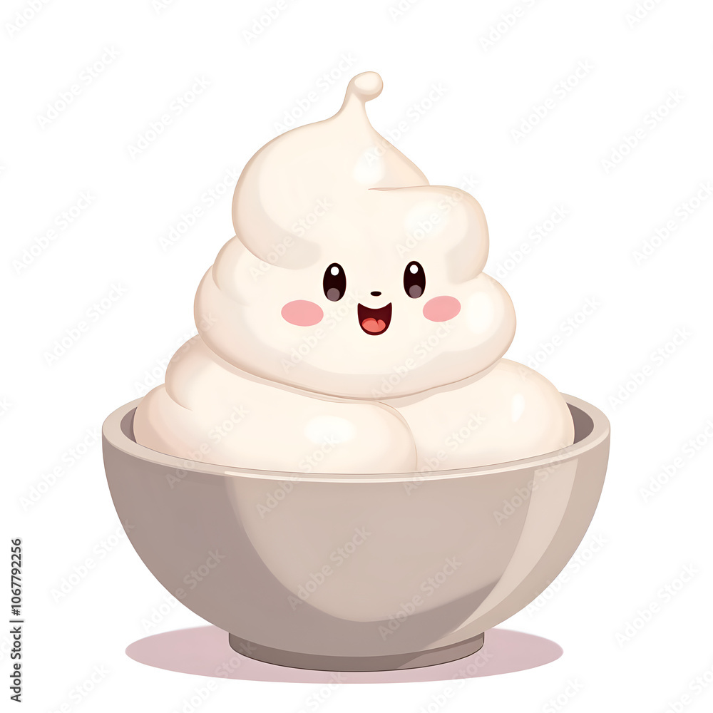 Indulge in the joy of a whimsical creamy dessert that brings sweet smiles to everyone , digital illustration of character design concept. Indulge in the joy of a whimsical creamy dessert that brings sweet smiles to everyone , digital illustration of character design concept.