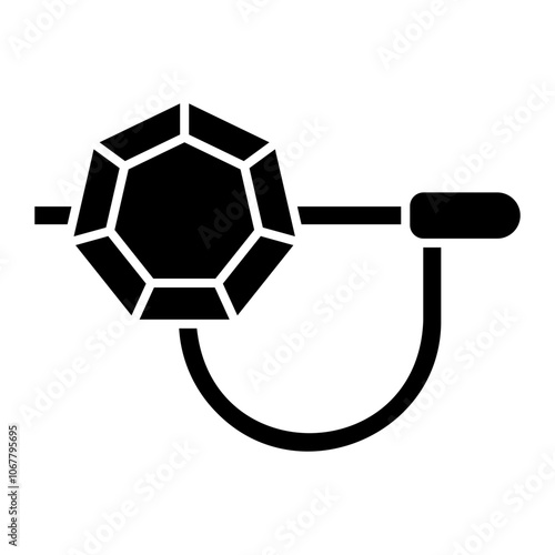 brooch Solid icon