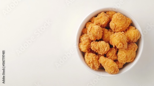 Crispy Fried Chicken in a White Bowl