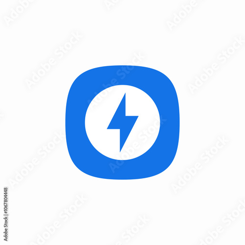 lightning bolt icon sign vector