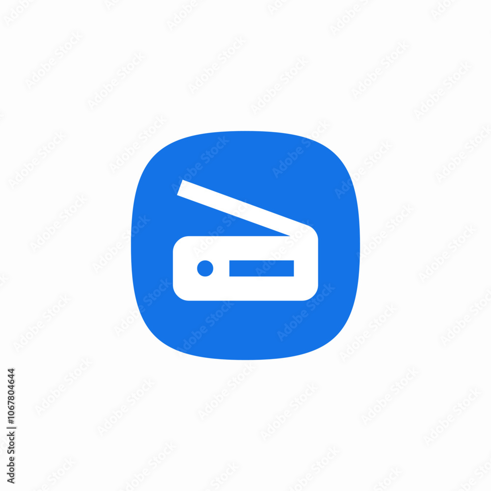scanner device icon sign vector scanner device icon sign vector