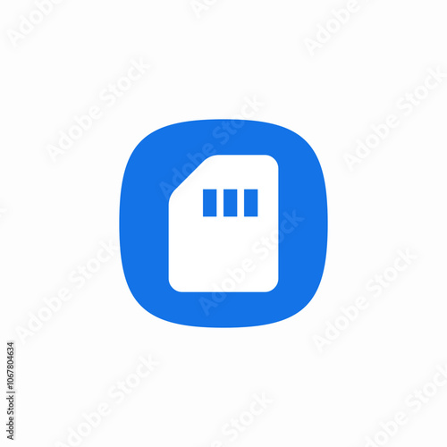 sd card icon sign vector