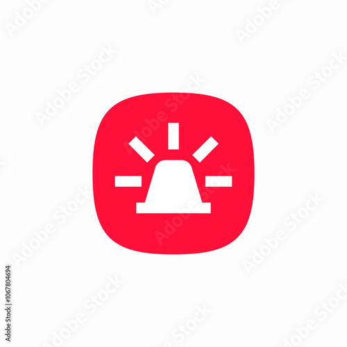 siren light emergency icon sign vector