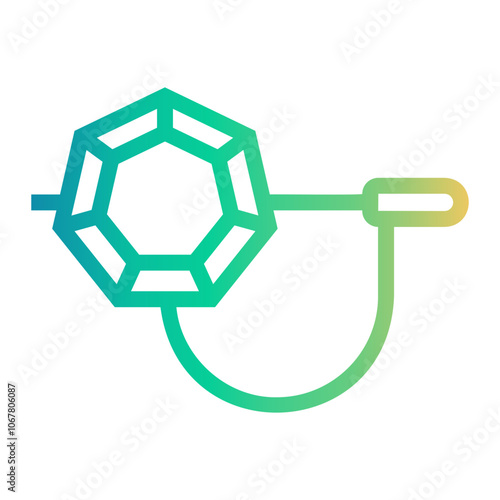 brooch Line Gradient Icon