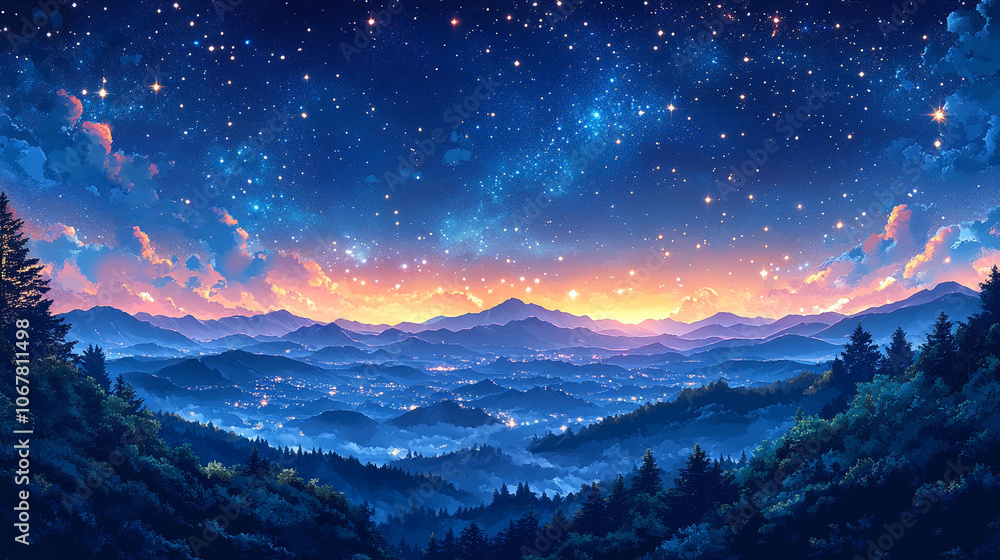 stunning panoramic view of the night sky filled with bright stars, showcasing the vastness of the universe and the beauty of celestial landscapes under a deep, clear sky stunning panoramic view of the night sky filled with bright stars, showcasing the vastness of the universe and the beauty of celestial landscapes under a deep, clear sky