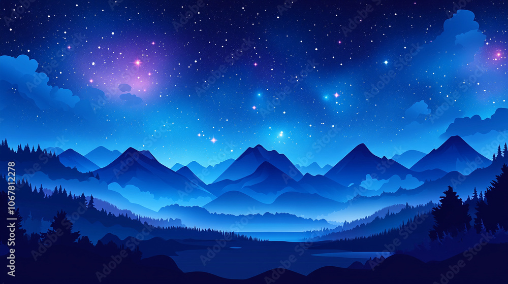 stunning panoramic view of the night sky filled with bright stars, showcasing the vastness of the universe and the beauty of celestial landscapes under a deep, clear sky stunning panoramic view of the night sky filled with bright stars, showcasing the vastness of the universe and the beauty of celestial landscapes under a deep, clear sky