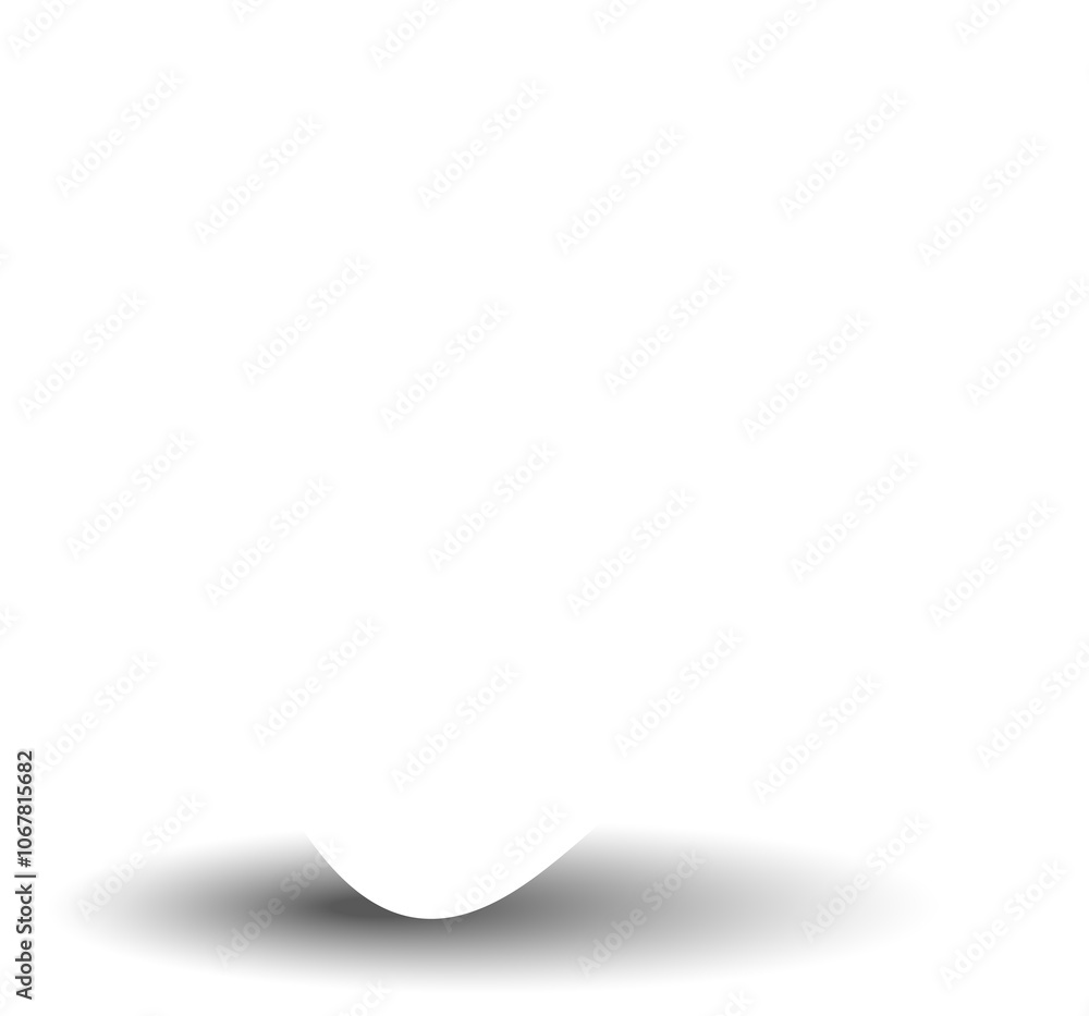 White paper circle and shadow, labels, banners, icons White paper circle and shadow, labels, banners, icons