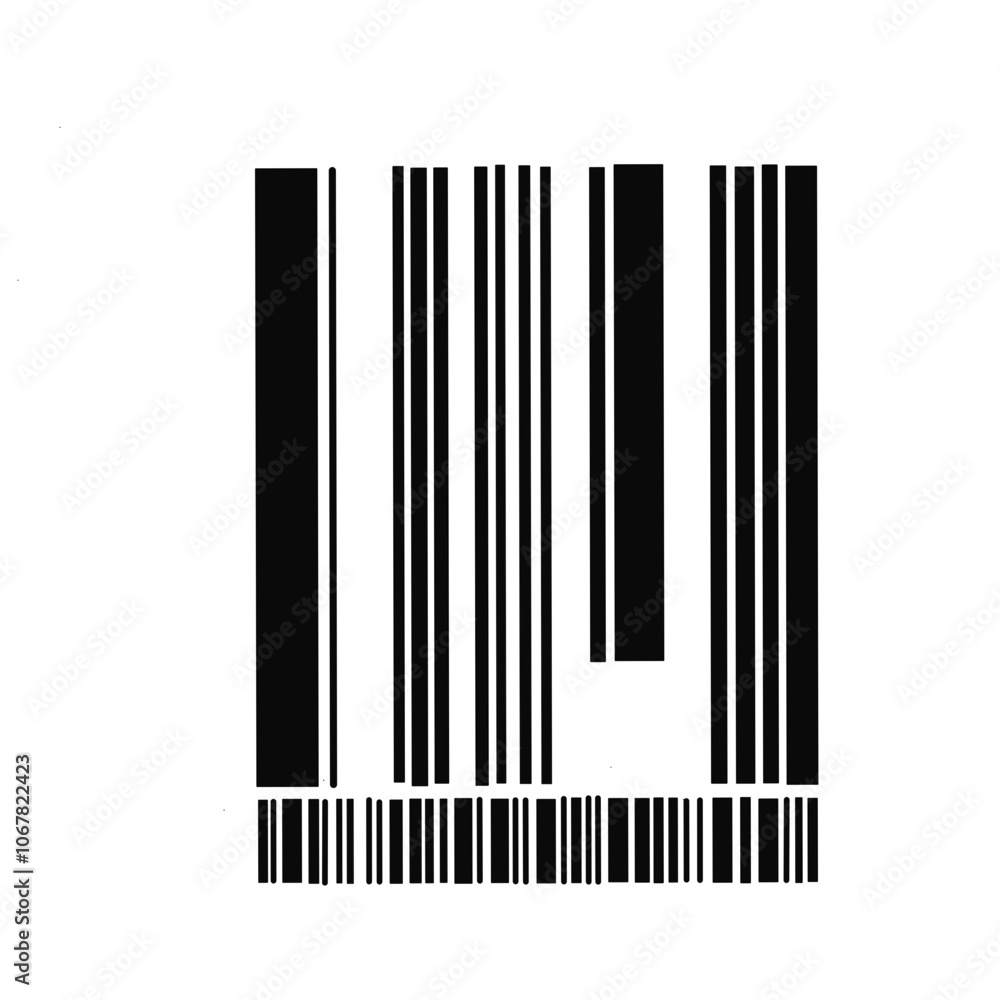 Barcode image illustration Barcode image illustration