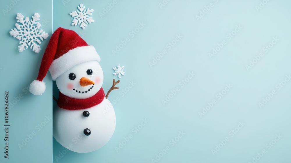 Cute snowman. Winter holiday theme. Cute snowman. Winter holiday theme.