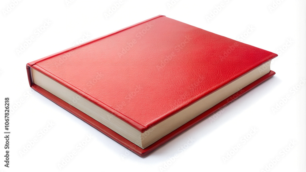 Naklejka premium red book isolated on white