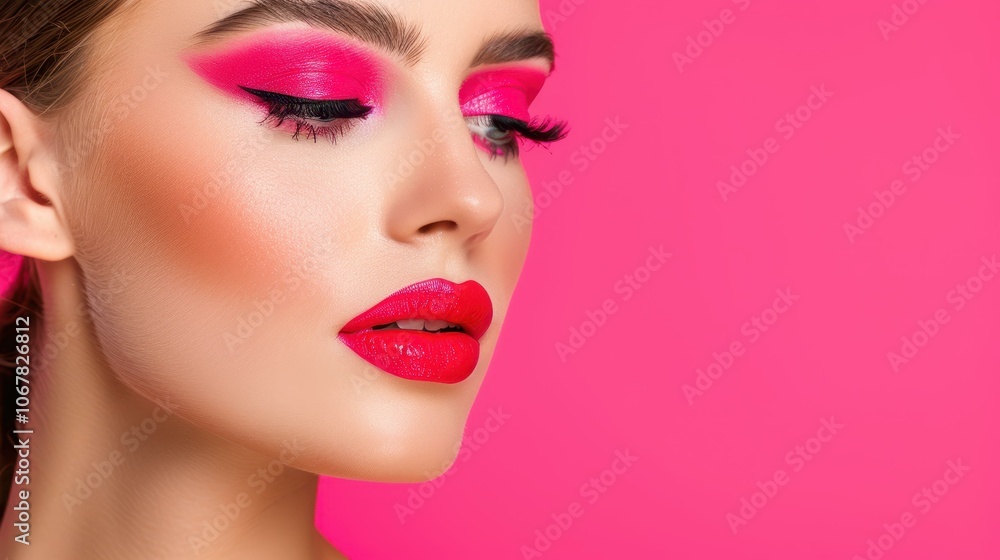 A stunning female model captures elegance in a chic closeup shot, showcasing the latest trends in womens fashion. A stunning female model captures elegance in a chic closeup shot, showcasing the latest trends in womens fashion.