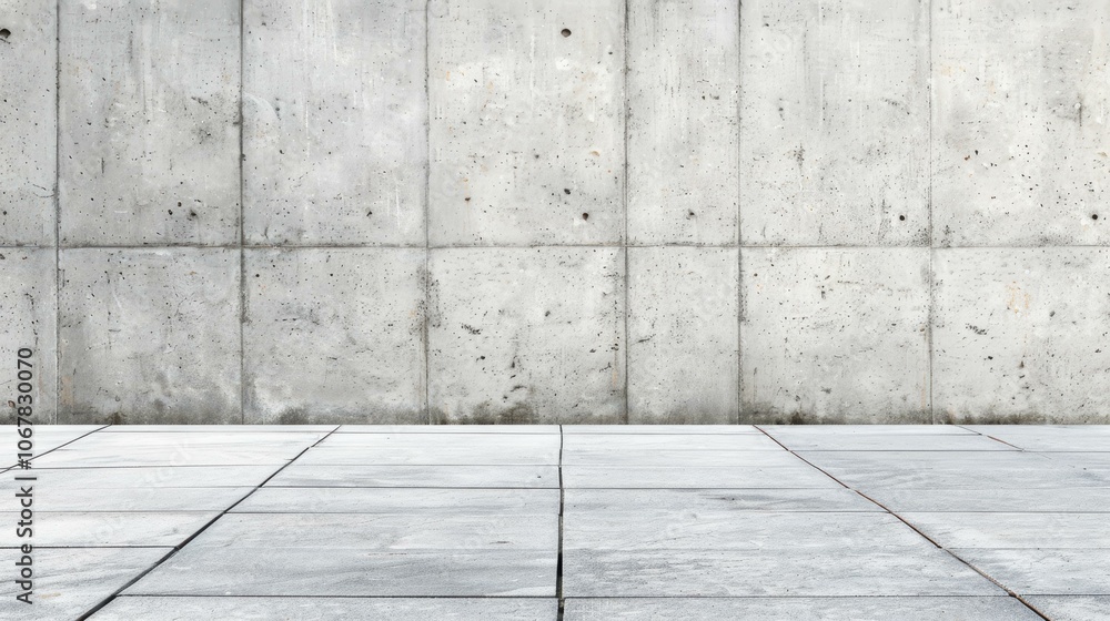Fototapeta premium Explore the beauty of modern concrete architecture with weathered textures and empty urban spaces.