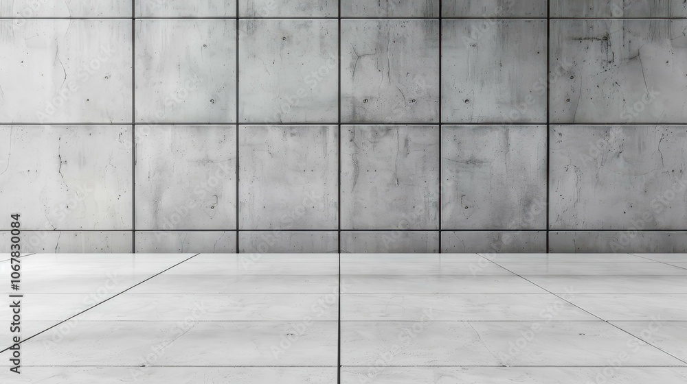 Explore a concrete wall in an empty room, showcasing modern architecture and industrial design elements. Explore a concrete wall in an empty room, showcasing modern architecture and industrial design elements.