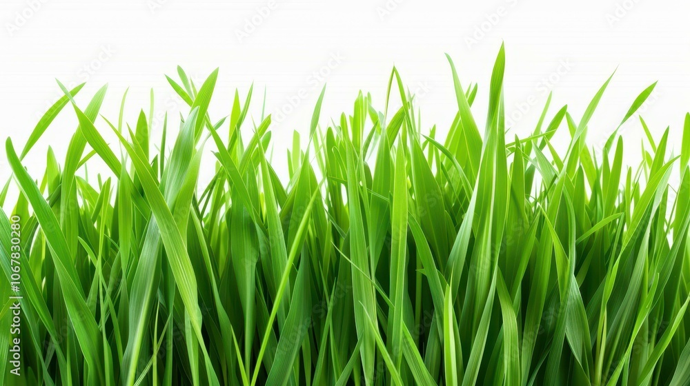 Vibrant green field stands out against a clean white backdrop, showcasing natures beauty in a minimalist setting. Vibrant green field stands out against a clean white backdrop, showcasing natures beauty in a minimalist setting.