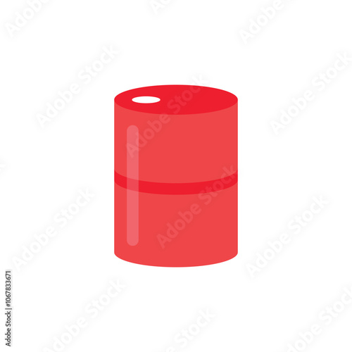 Illustration drum oil with blank background
