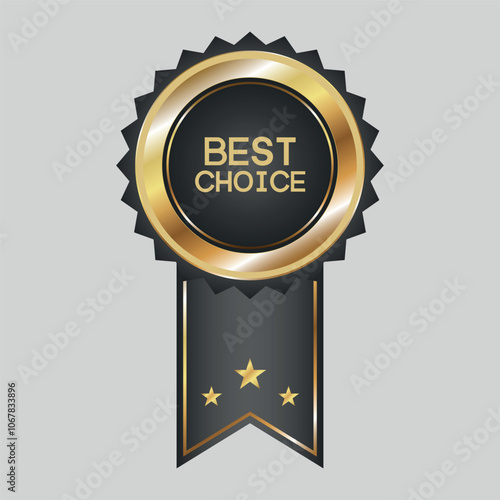 REALISTIC BEST CHOISE SALE BADGE
