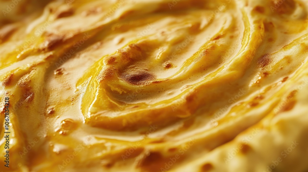 A close-up shot of chicken curry with a swirl of creamy sauce, perfectly paired with naan, emphasizing the dish's richness. A close-up shot of chicken curry with a swirl of creamy sauce, perfectly paired with naan, emphasizing the dish's richness.