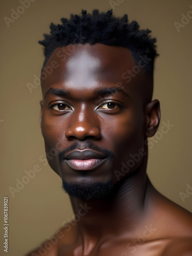 Portrait of African handsome man