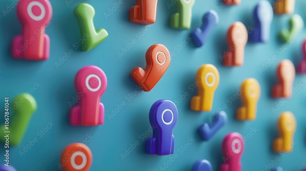 Magnet pulling colorful customer icons, representing lead generation in a business context, clean background Magnet pulling colorful customer icons, representing lead generation in a business context, clean background