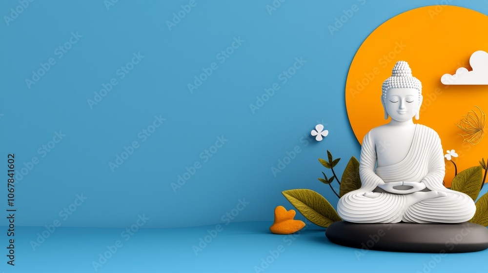 Tranquil Buddha Scene for Mental Clarity and Support Tranquil Buddha Scene for Mental Clarity and Support