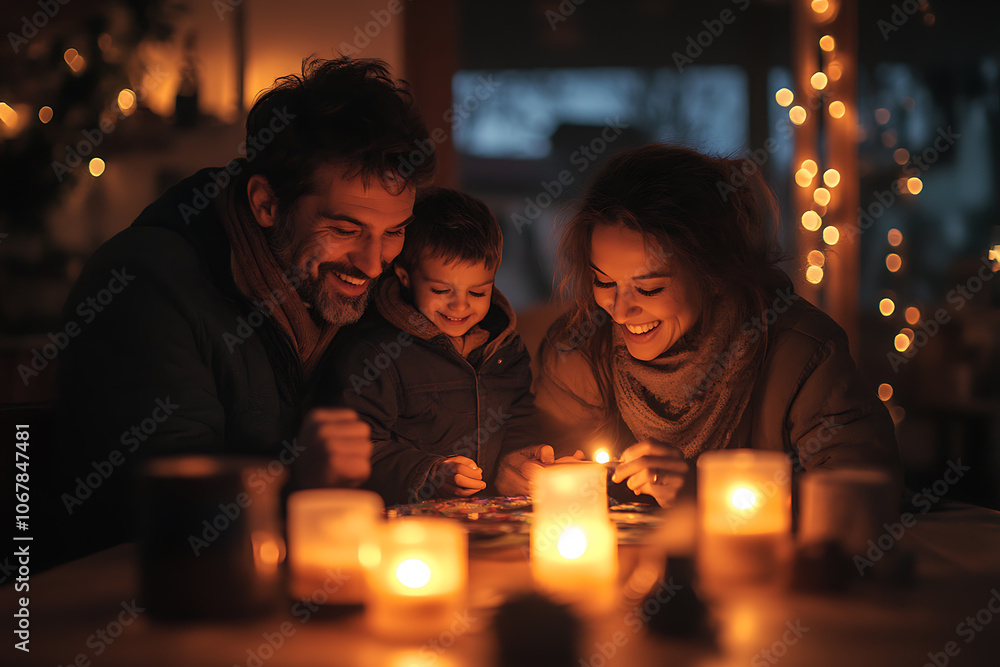 A family spending quality time together in a cozy living room, gathered around the TV or playing a board game, enjoying a warm and relaxing evening.
A family spending quality time together in a cozy living room, gathered around the TV or playing a board game, enjoying a warm and relaxing evening.