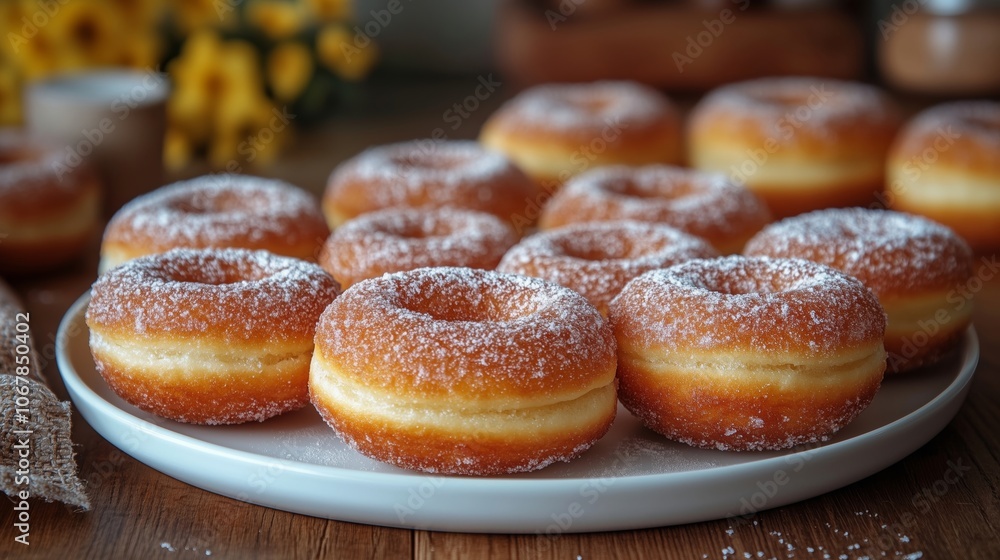 Irresistible Sweet Treats Featuring Fluffy Homemade Donuts