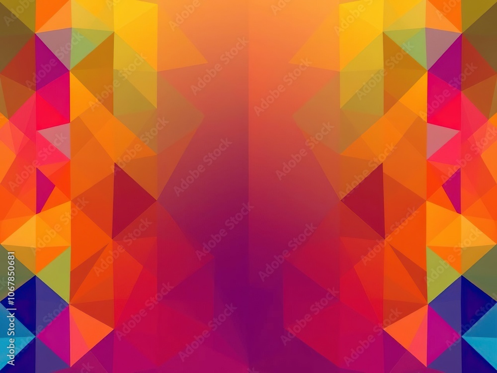 Colorful abstract background with vibrant gradient and geometric shapes, backdrop, geometric Colorful abstract background with vibrant gradient and geometric shapes, backdrop, geometric
