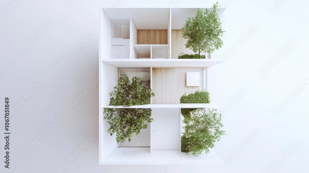 Modern Villa with Garden and Soft Ambient Light Modern Villa with Garden and Soft Ambient Light