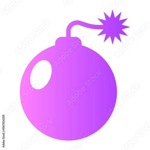 bomb gradient icon