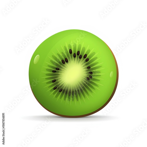 kiwi isolated on white background