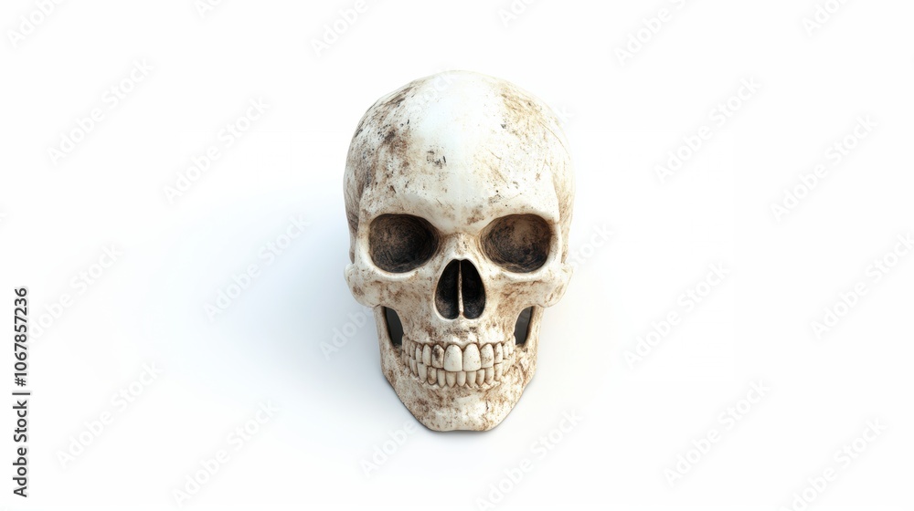 Obraz premium Closeup view of skull. The decoration element for Halloween.