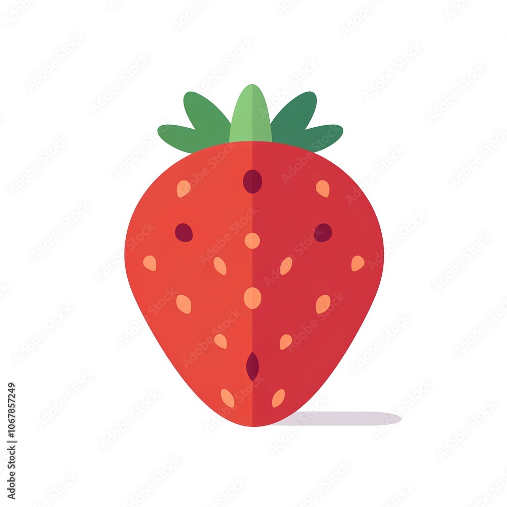 Fototapeta premium strawberry on white background