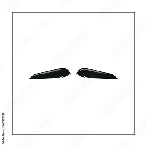 vector graphic of moustache i...