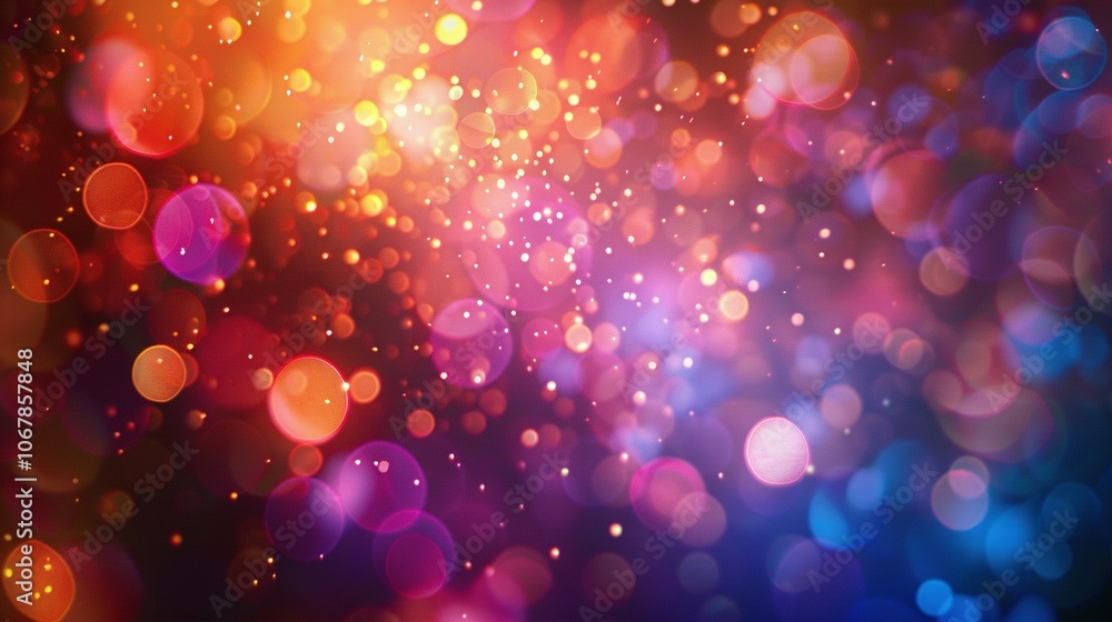 Abstract Blurred Background with Colorful Bokeh Lights Abstract Blurred Background with Colorful Bokeh Lights