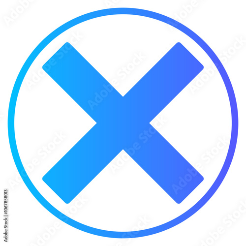 delete gradient icon