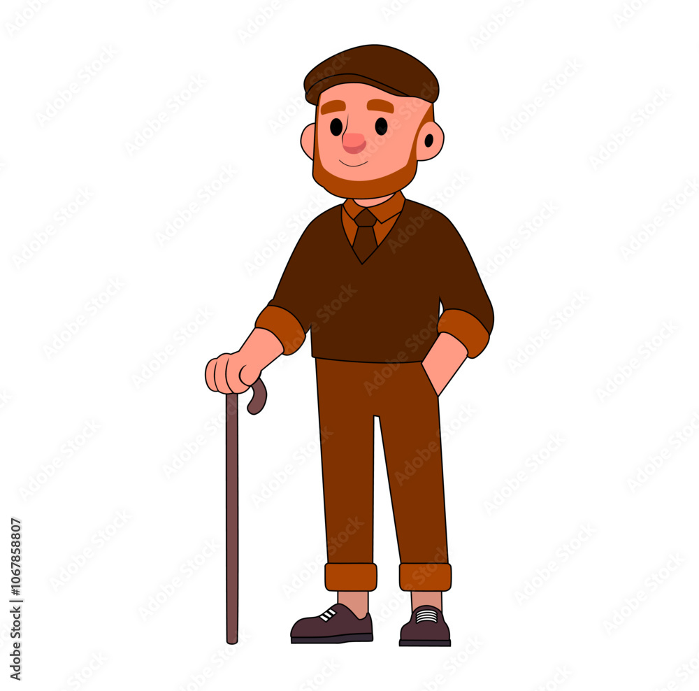 Cartoon Father Vector Illustration