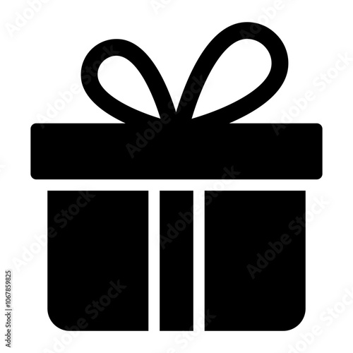 gift glyph icon