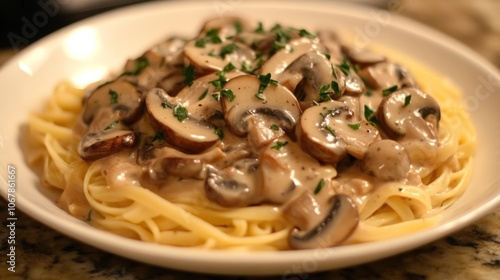 Creamy Mushroom Pasta Dish