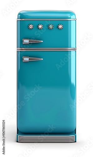 Refrigerator isolated on white background