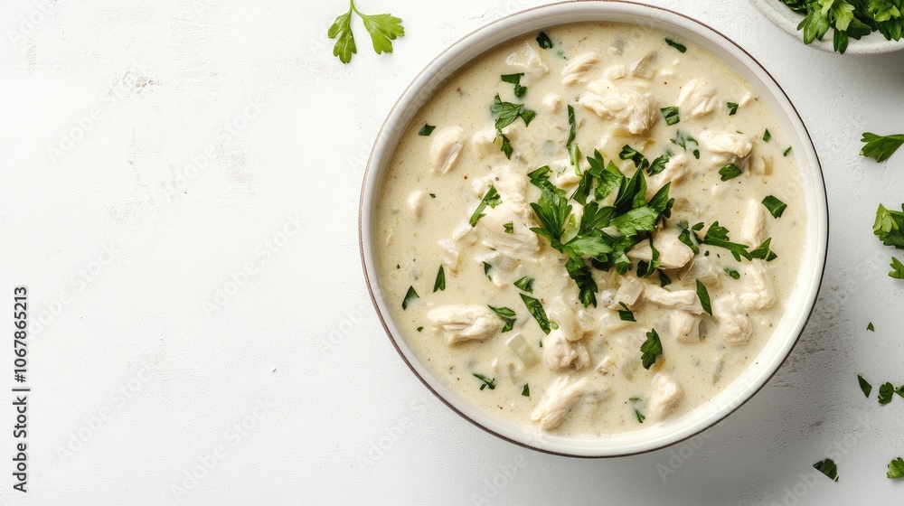 Creamy Chicken Curry in a Beautifully Arranged Bowl Creamy Chicken Curry in a Beautifully Arranged Bowl