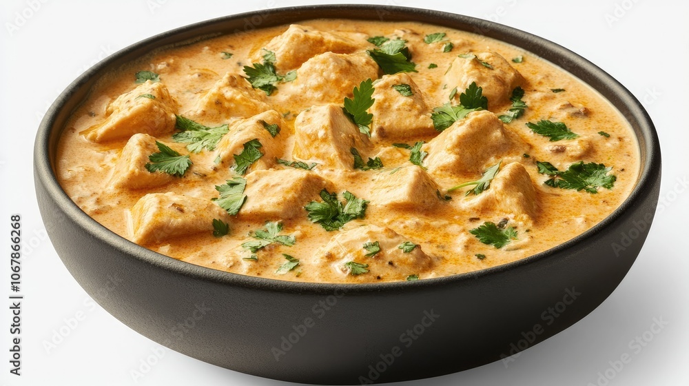 Close-Up of a Beautifully Styled Bowl of Curry Close-Up of a Beautifully Styled Bowl of Curry