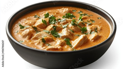 Creamy Chicken Dish in Stylish Bowl