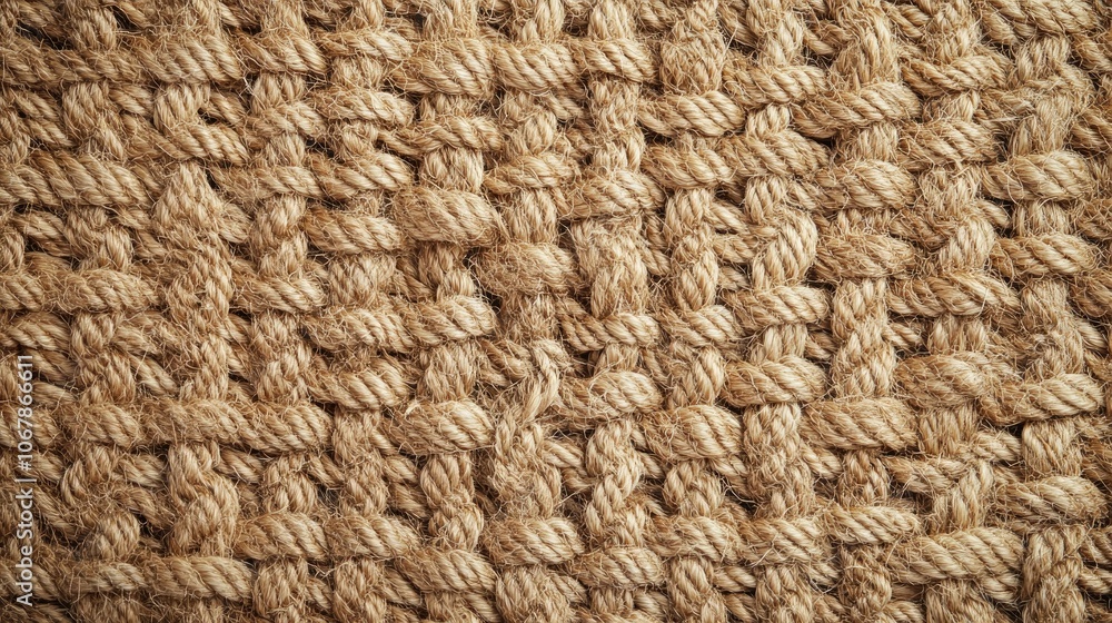 Close-Up of Natural Fiber Rope Texture Close-Up of Natural Fiber Rope Texture