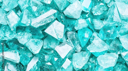 Turquoise Gemstone Crystals Close Up Texture Background