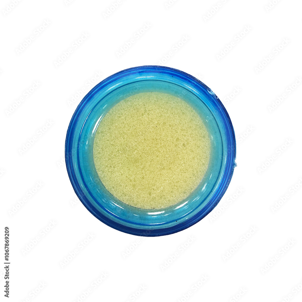 A blue plastic damper pad isolated A blue plastic damper pad isolated