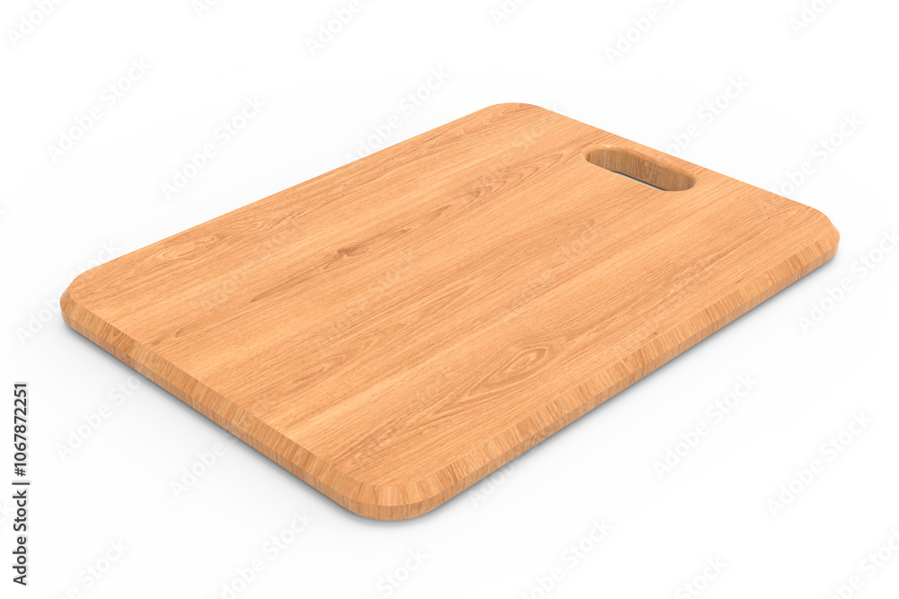 Illustration of wooden cutting board 3d view
Illustration of wooden cutting board 3d view